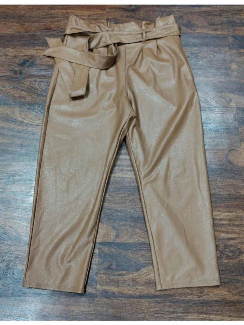 Commando Faux Leather Paperbag High Waisted Pant M - Picture 2 of 7